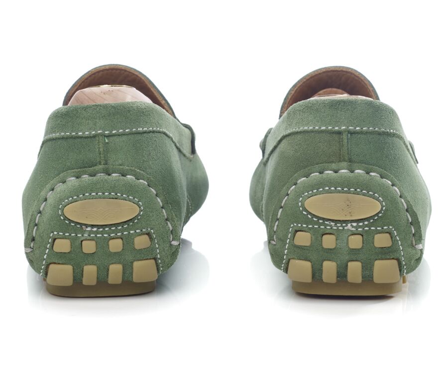 Mocassin été homme Velours Vert - FERGUSON