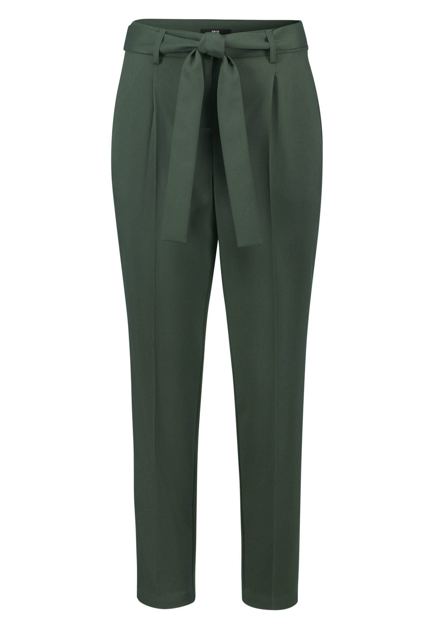 zero| Damen Bundfaltenhose mit Bindegürtel 28 Inch