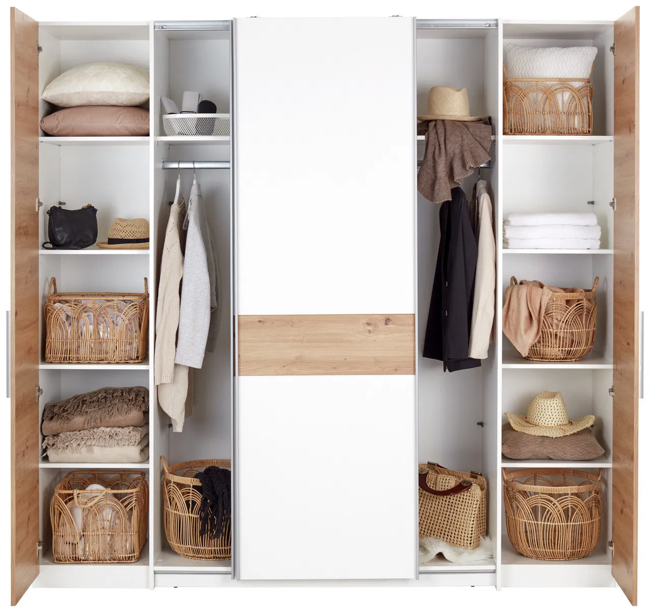 Z2 Dreh-/Schwebetürenschrank 4trg FABIO
