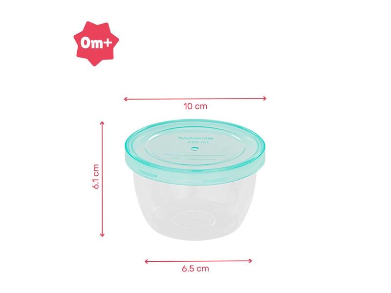 Badabulle Nahrungsbehälter Badabowls 250 ml Baby-Nahrungsbehälter