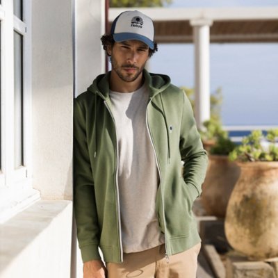 Sweatshirt zippé à capuche homme Mesnil FAGUO