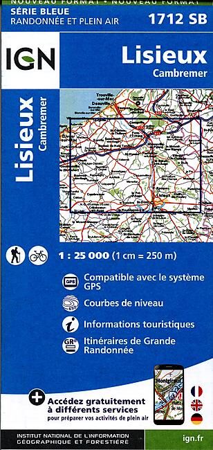 IGN - 1712 SB LISIEUX CAMBREMER 1 25 000