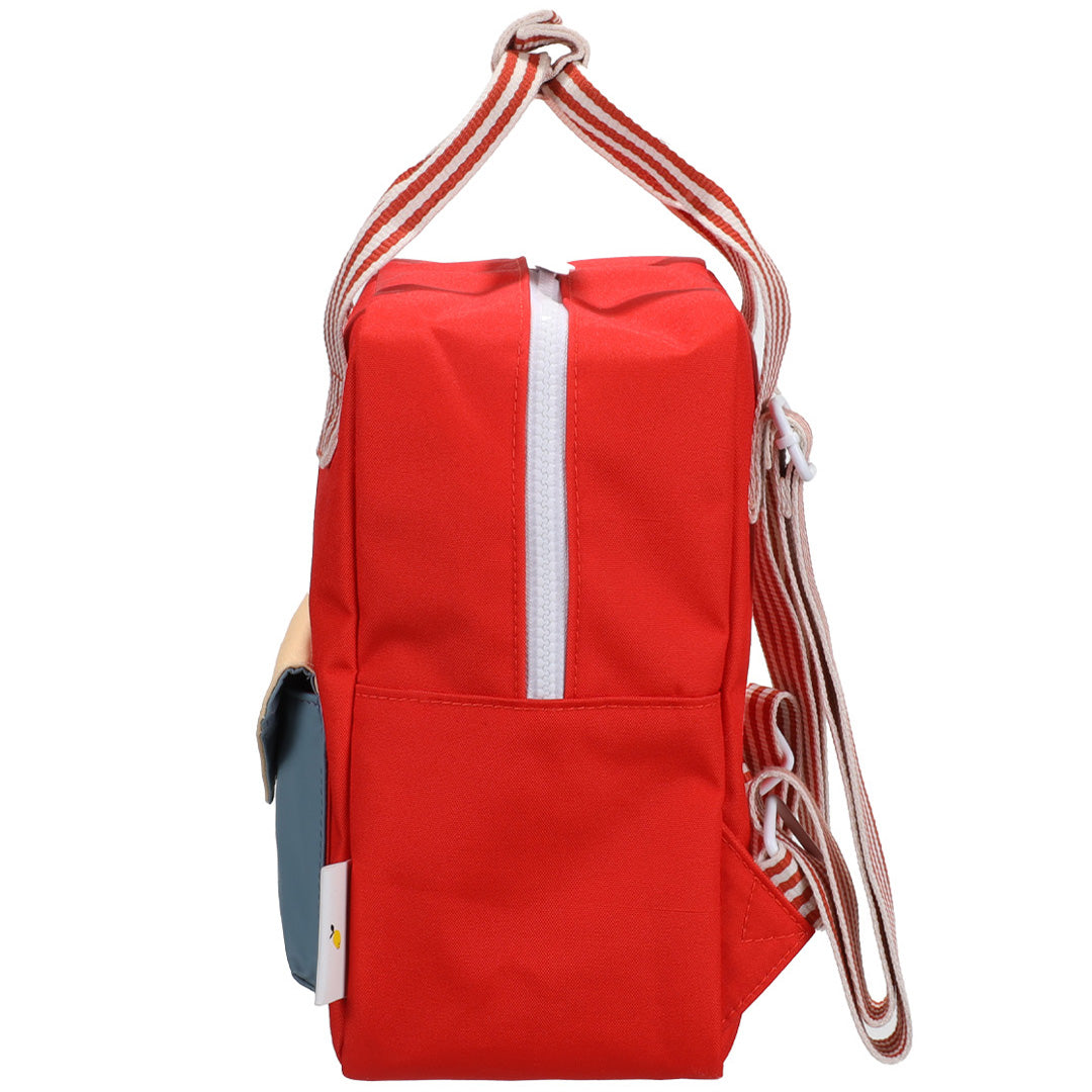 sticky lemon peuterrugzak envelope - red hat - 26 cm