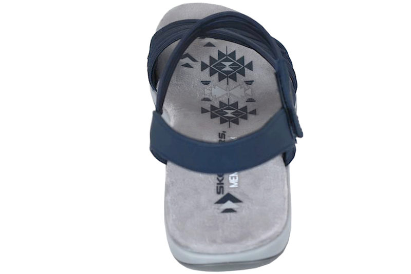SKECHERS RAGGAE SLIM COFFEE RUN NAVY BLUE SANDAL