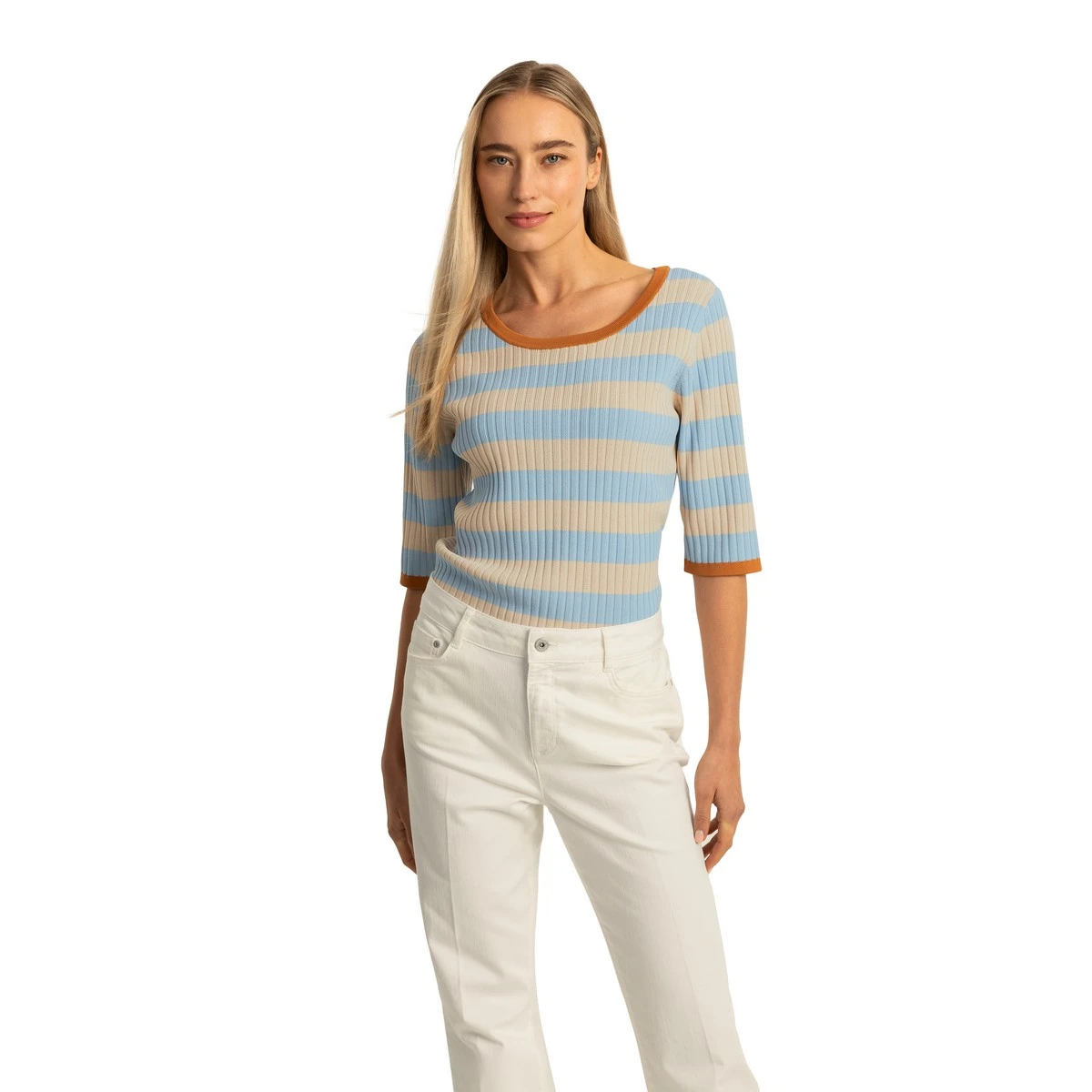 Dames Blouse 25015 blouse streep oversized
