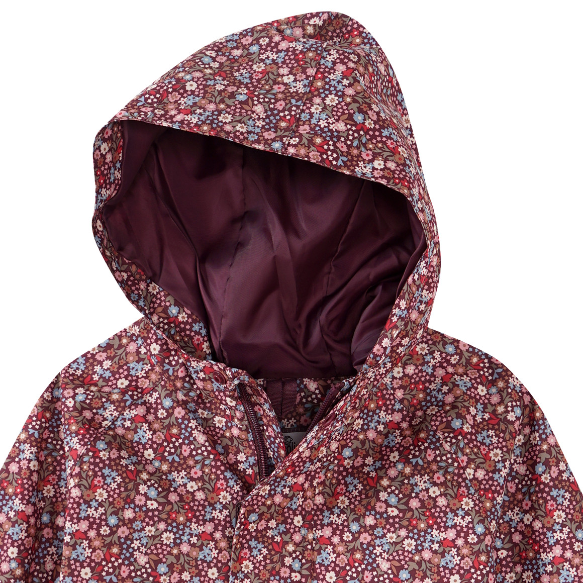 Topolino Pure Collection Mädchen Regenjacke im Millefleur-Design beere