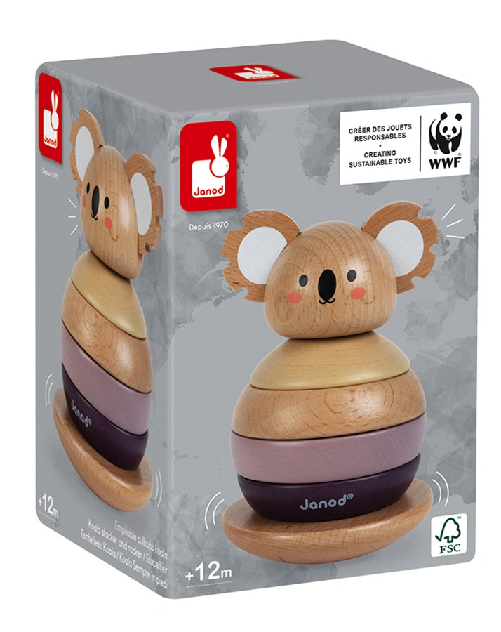 Janod-WWF® Stapeltier KOALA 6-teilig aus Holz