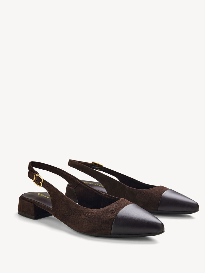 Slingpumps - bruin