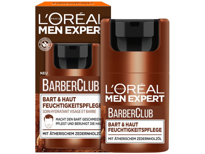 L'Oréal Men Expert BarberClub Bart und Haut Feuchtigkeitspf Hautpflege spendet langanhaltend Feuchtigkeit und verwöhnt Bart und Haut