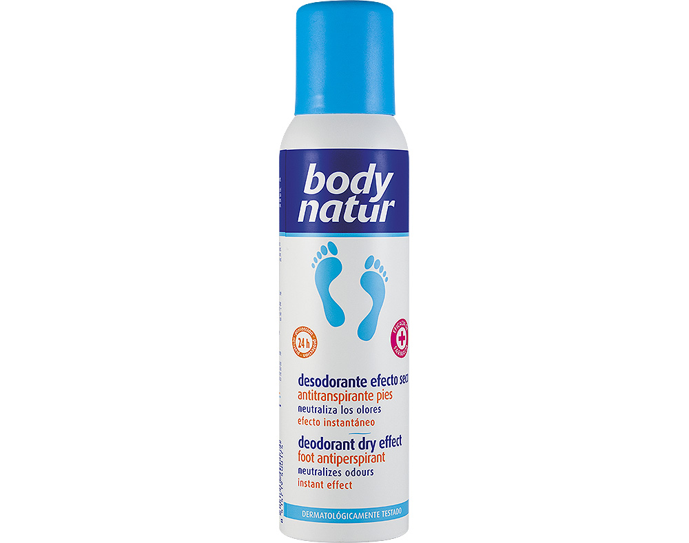 DESODORIZANTE PÉS ANTI-TRANSPIRANTE BODY NATUR 150ML