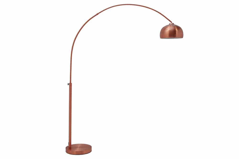 Ausziehbare Bogenlampe LOUNGE DEAL 170-210cm kupfer Stehlampe