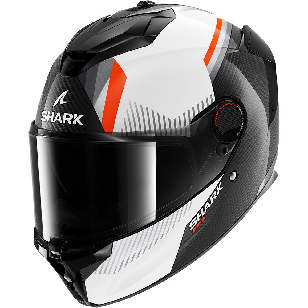 Shark - Casque Spartan GT Pro Dokhta Carbon Noir / Blanc / Orange / Brillant