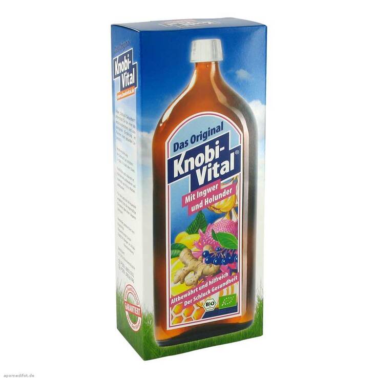 Knobivital mit Ingwer + Holunder Bio, 960 ml