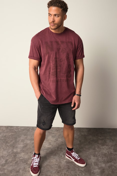 STHUGE T-Shirt, Halbarm, oversized, Vintage-Look, Rundhals, bis 8 XL