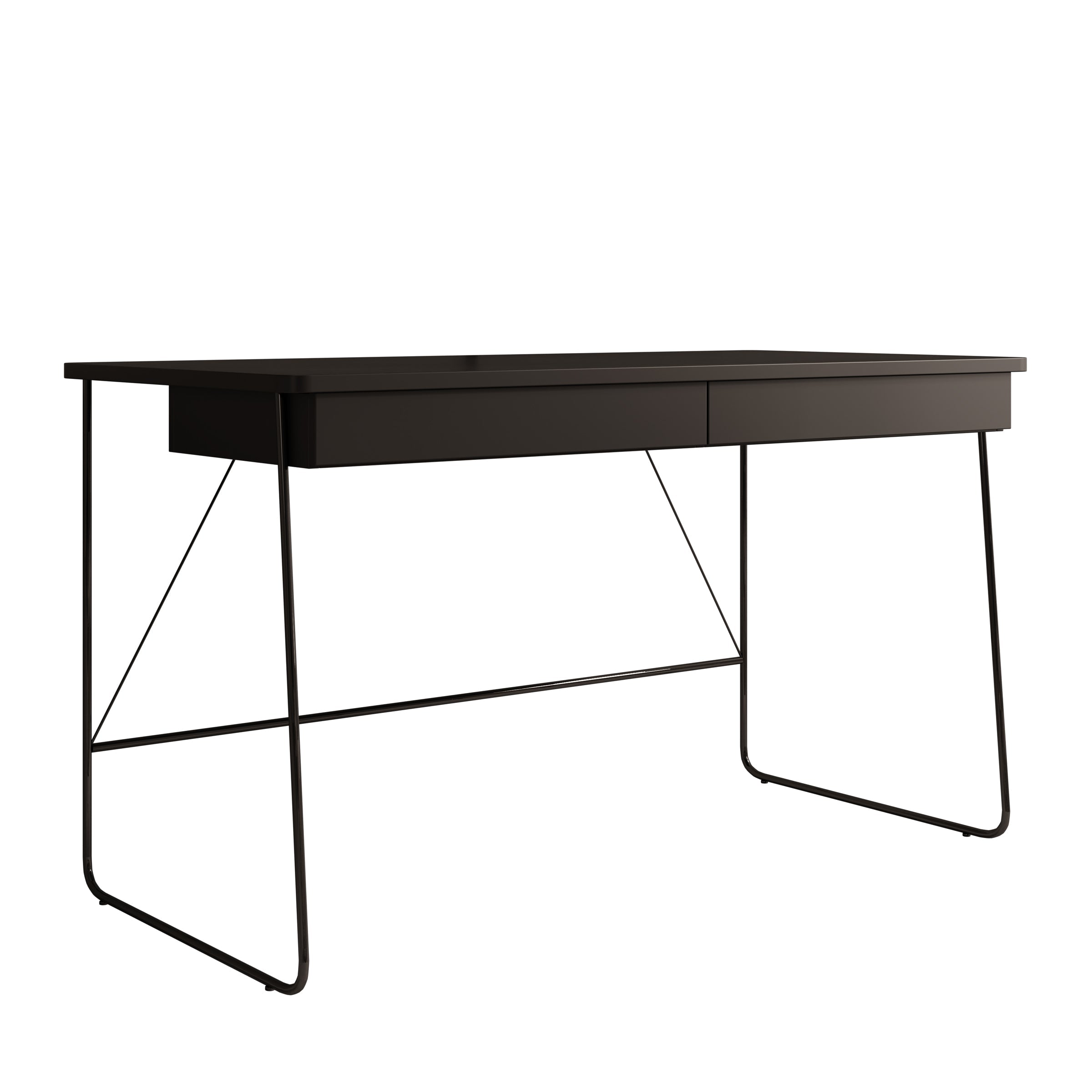 Meubella - Bureau Medea - Zwart - 135 cm
