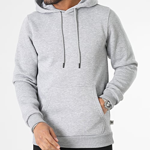 Sweat Capuche Gris Chiné