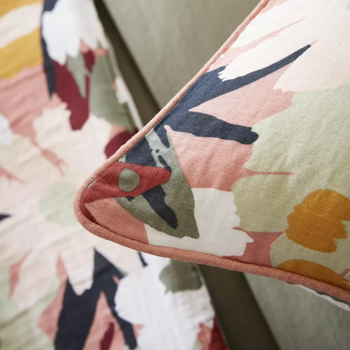 Coussin carré gaze de coton (45 x 45 cm) Azel Multicolore