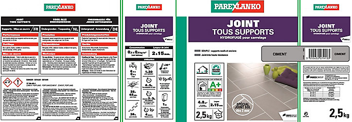 Joint tous support ciment Parexlanko 2,5 kg