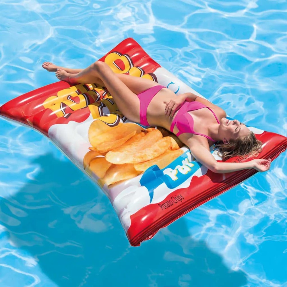 Flotteur de piscine potato chips 178x140 cm 58776eu
