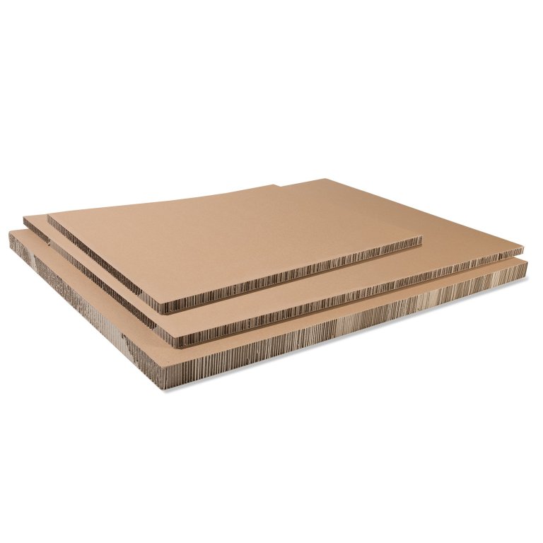 Pappwabenplatte papierkaschiert, HoneyComb, braun