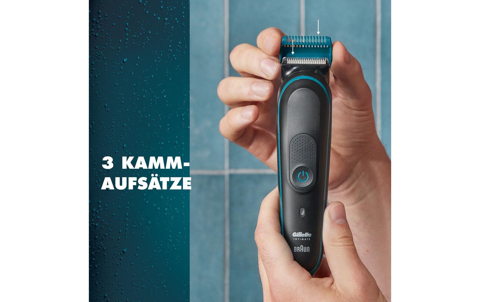 Rasierapparat Intimate Trimmer i5 1 StückWasserfester SkinFirst Intimrasierer für den Mann mit lebenslang scharfen Klingen