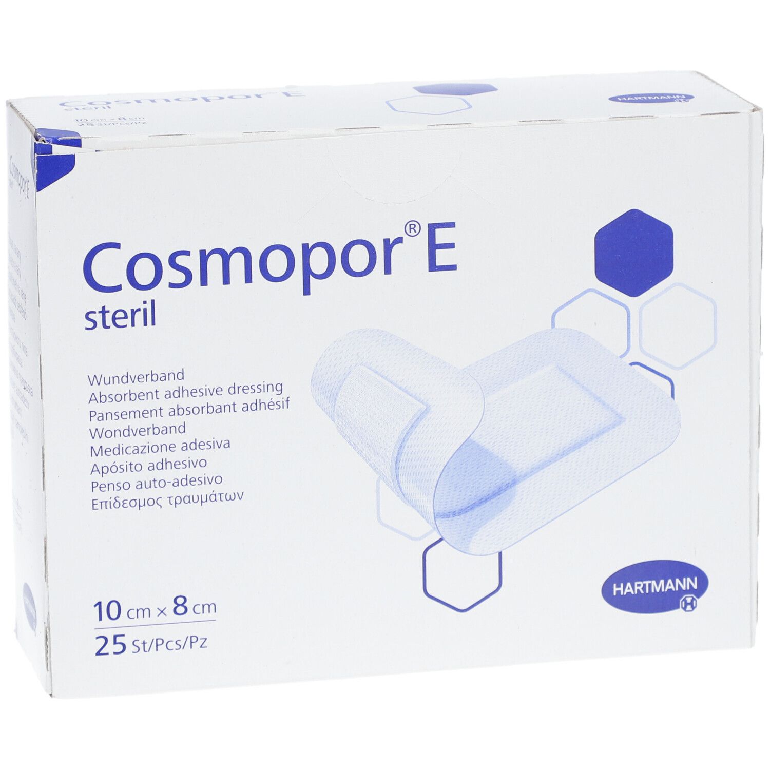 Hartmann Cosmopor® E Wundpflaster steril 25 Stück 10 x 8 cm