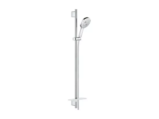 Pommeau de douche GROHE Rainshower Smartactive 130 3 jets avec barre