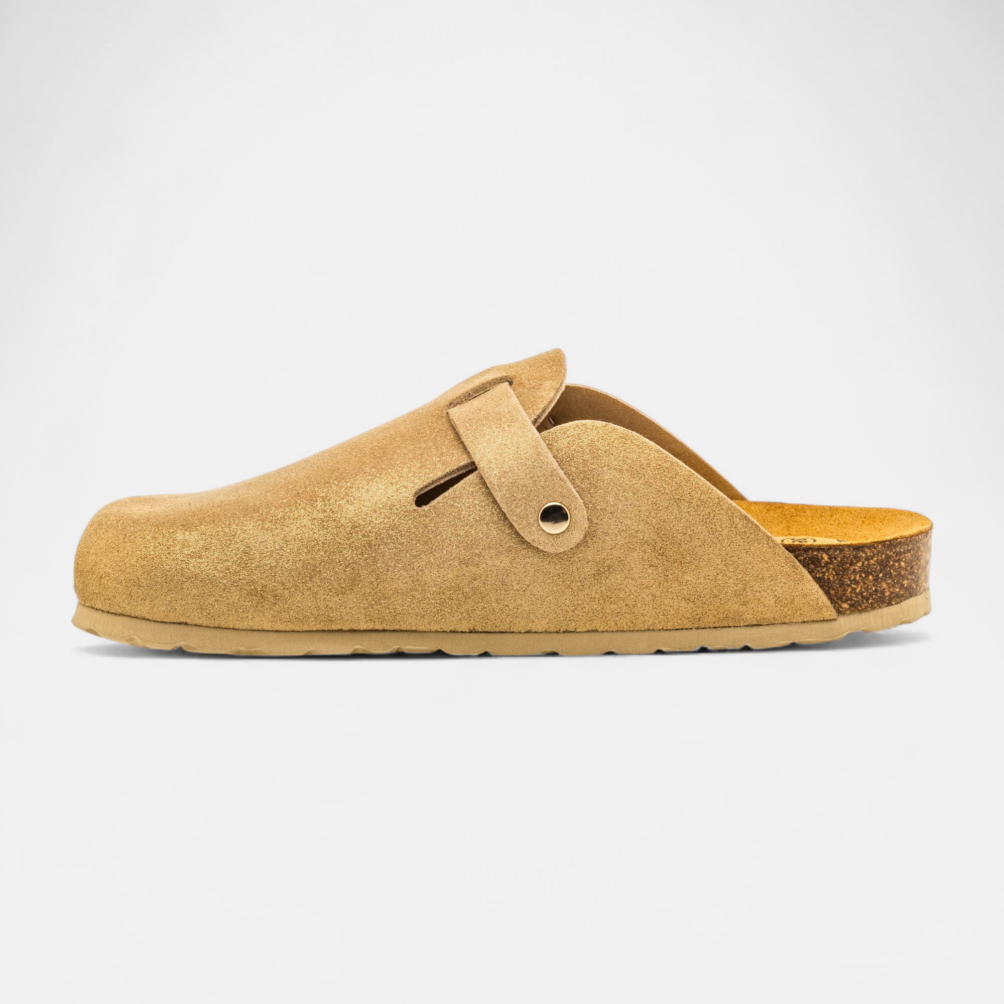 Mules Femme en cuir camel