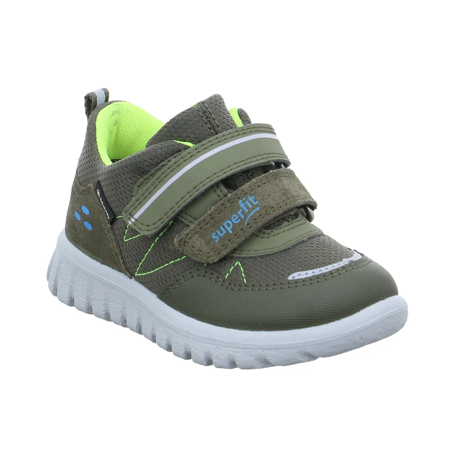 SUPERFIT Baby-Sport-Bottine Olive Textil  Sneaker