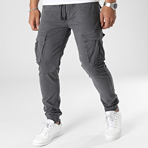 Pantalon Cargo Gris Anthracite
