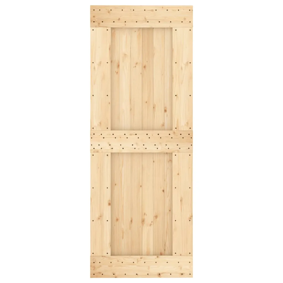vidaXL Porte coulissante pin massif 80x210 cm avec kit