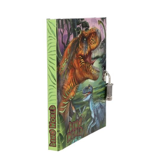 Dino World - Dagbog m/hængelås