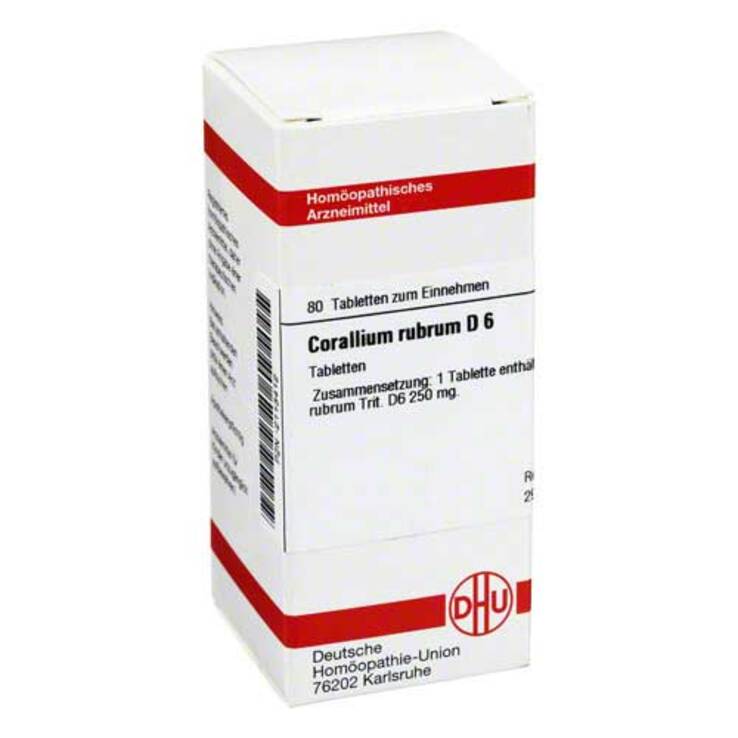 DHU Corallium rubrum D 6 Tabletten, 80 St