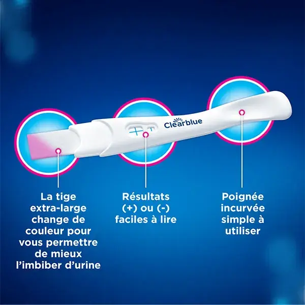 Caixa com 2 testes de gravidez Clearblue