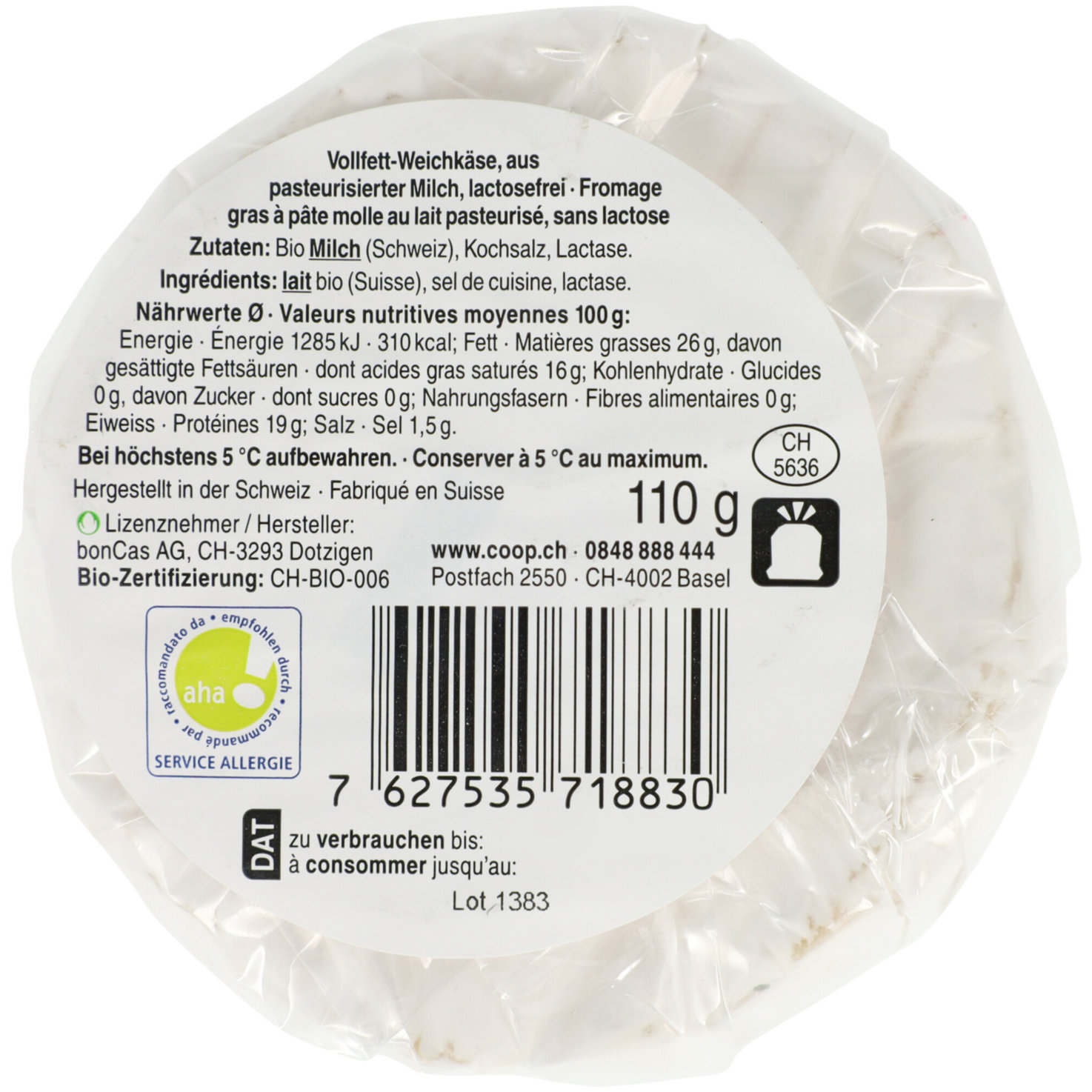 Free From Bio Tomme nature