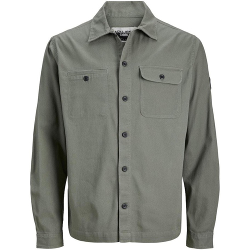 Jack & Jones - 12240366 JCOCLASSIC BEN OVERSHIRT LS RELAXED NOOS AGAVE GREEN Verde
