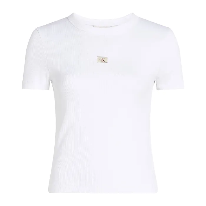 Calvin Klein Woven Label Rib Shirt Dames