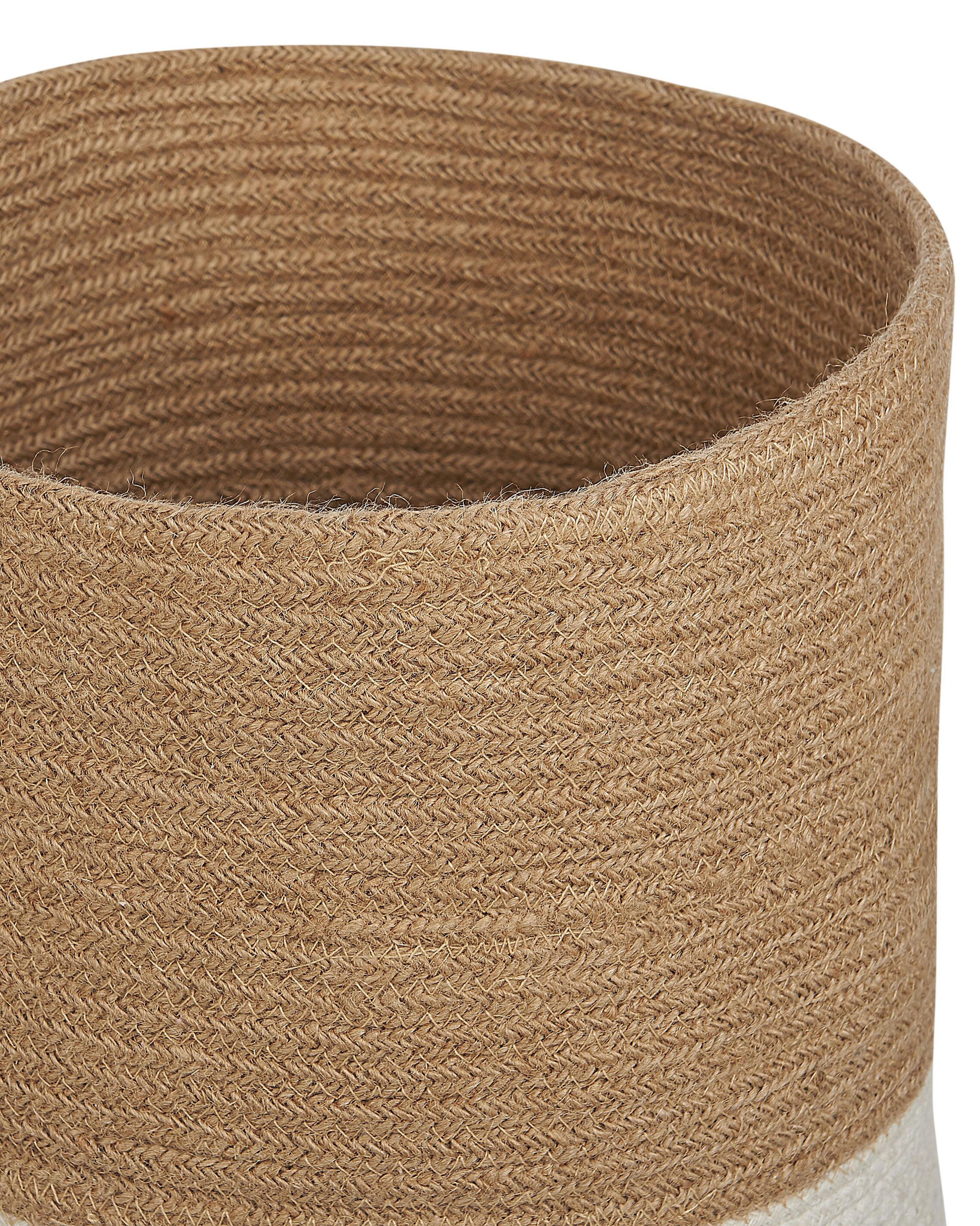 Set van 2 manden BULANIK Jute Wit