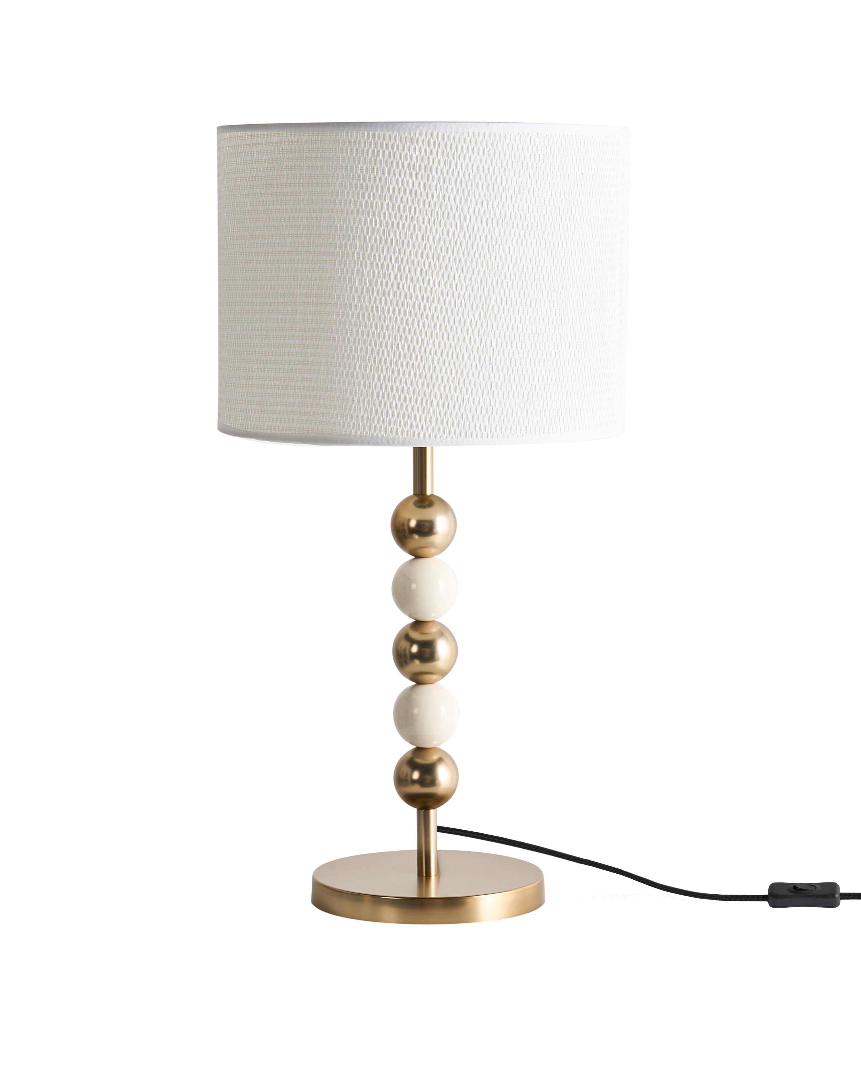 Tafellamp LOKY Metaal Messing/beige