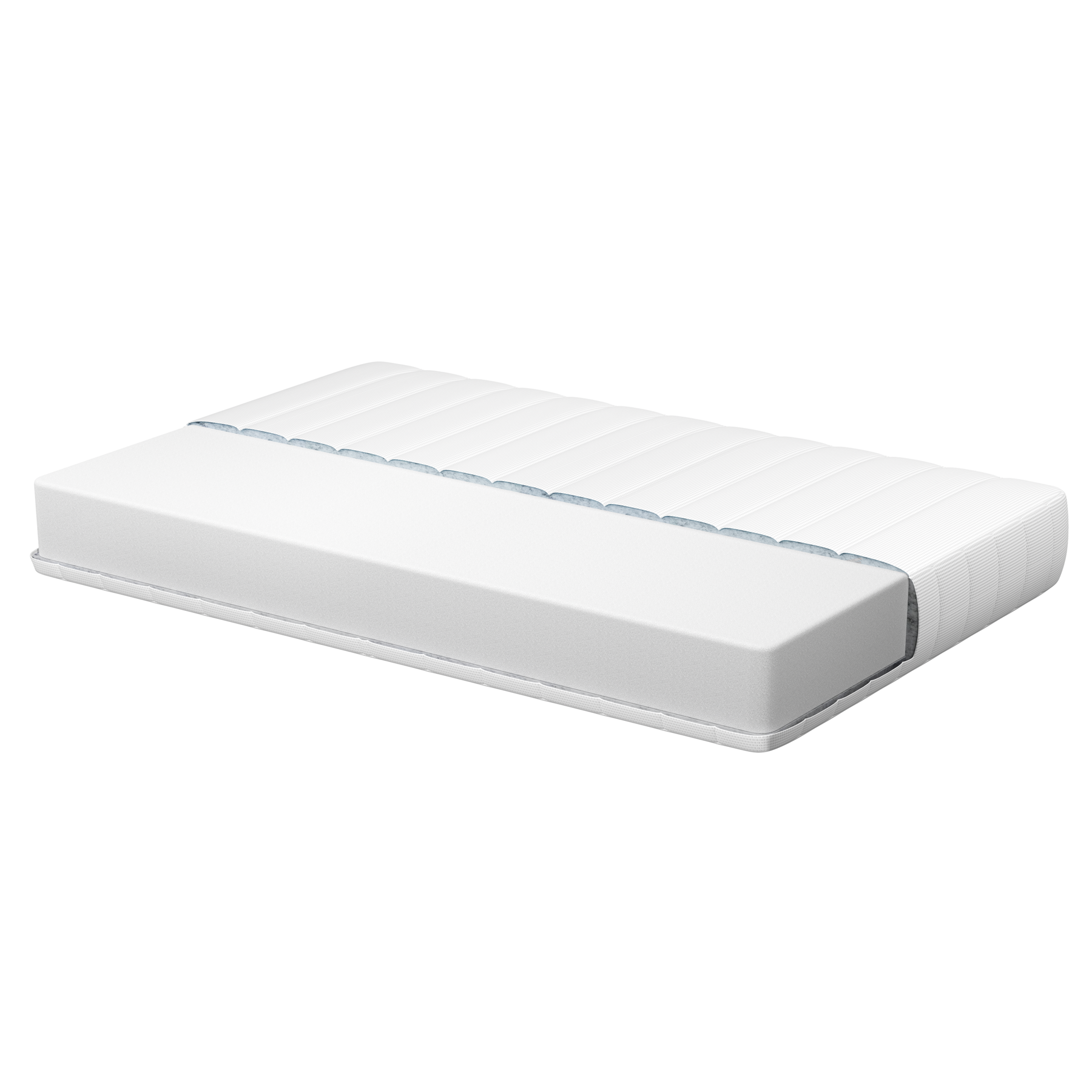 Beliani - PRECIOUS - Schuimmatras - Wit - 80 x 200 cm - Polyester