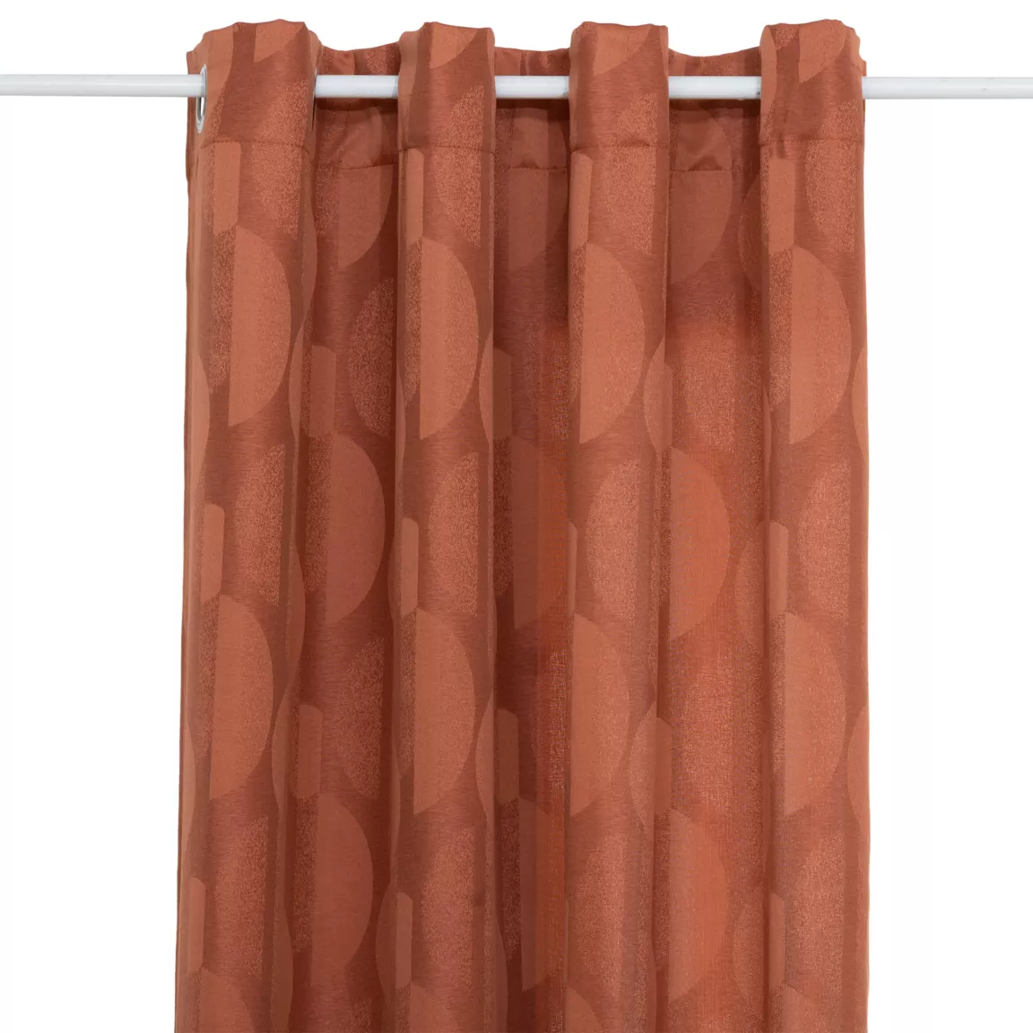 Rideau tissé (140 x 260 cm) Wimbi Terracotta