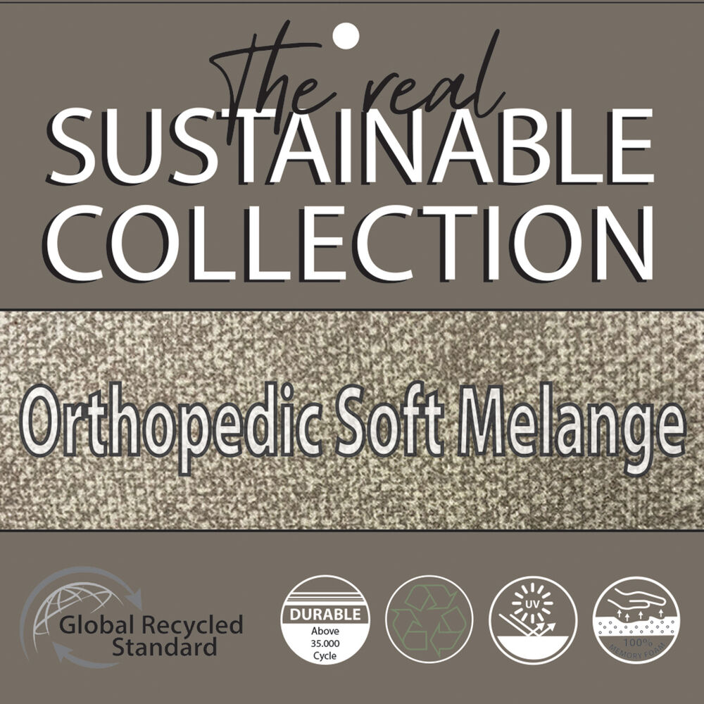 Happy-House Soft Melange Orthopedisch - Hondenmand - Grijs - 20x45x55 cm - Klein