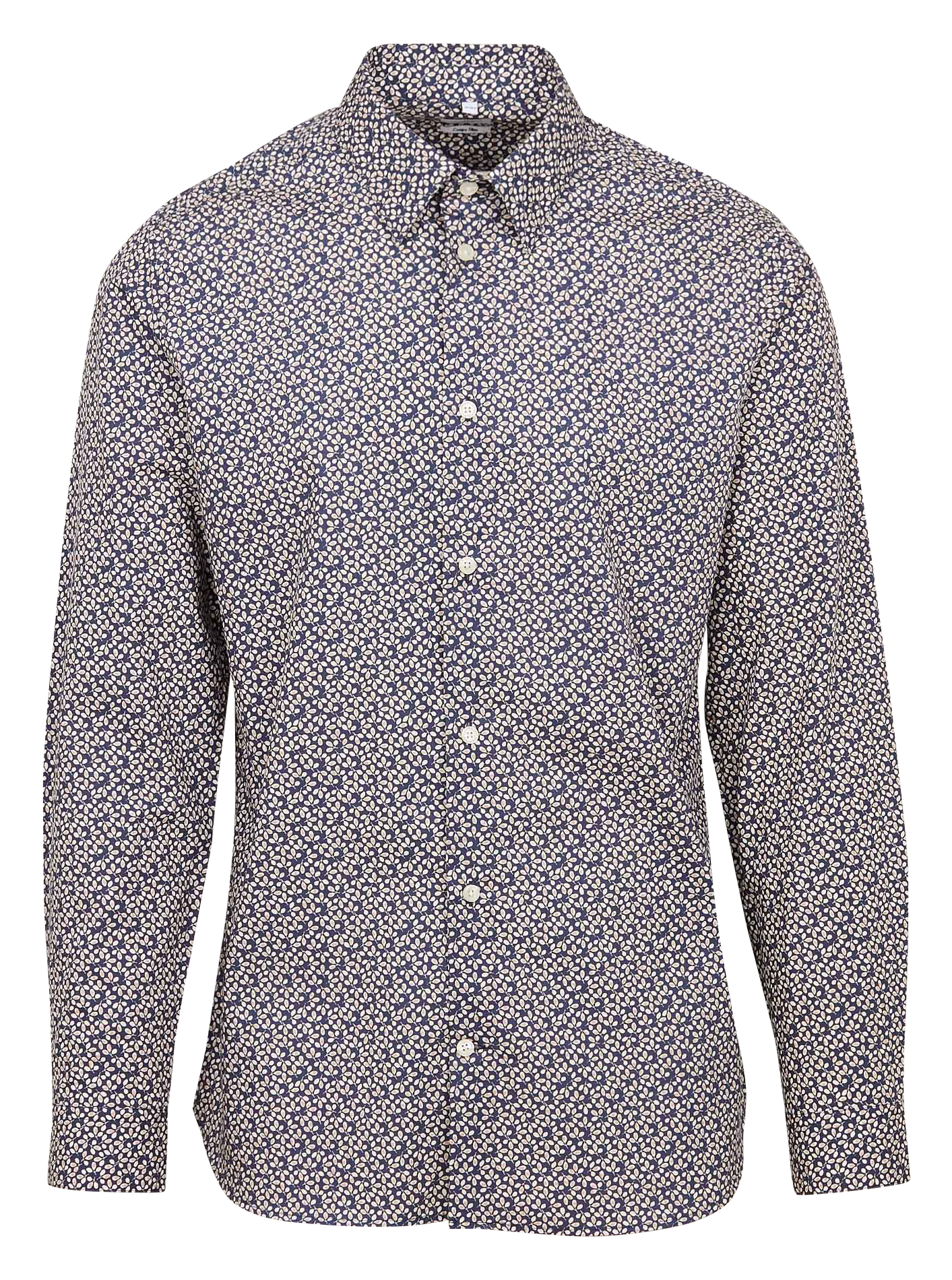 EILLET - Chemise slim-fit en coton imprimé | Bleu