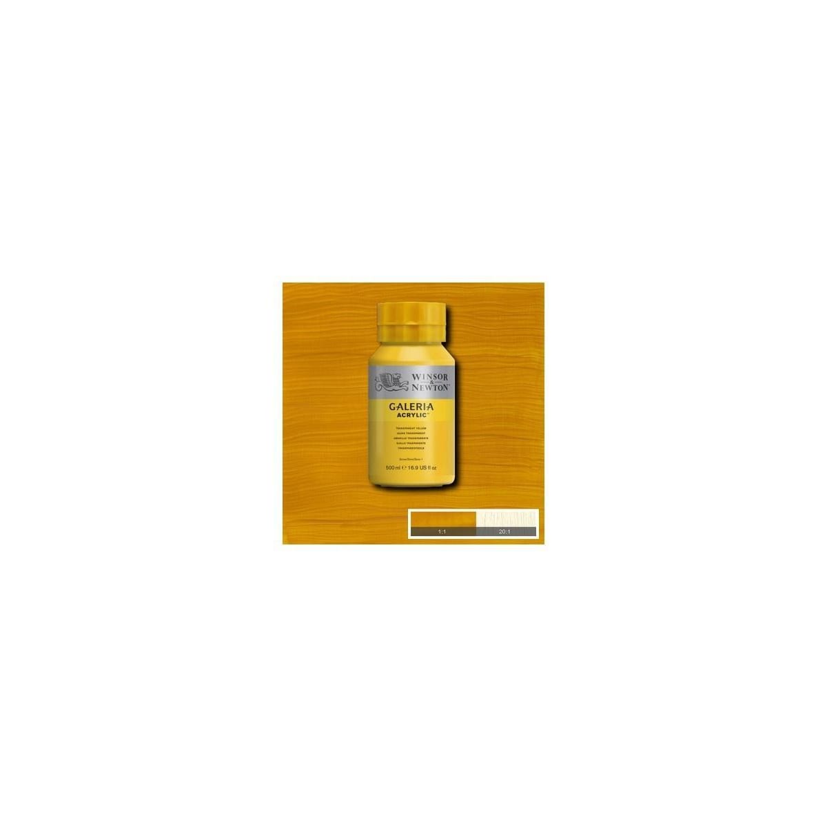 Galeria Acrylic 500Ml Trans Yellow 653