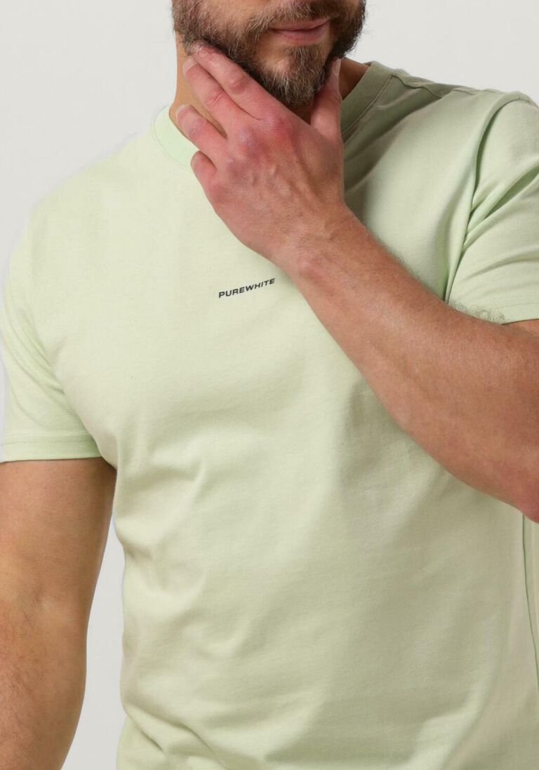 PUREWHITE mint purewhite t-shirt tshirt with small logo on chest and big back print