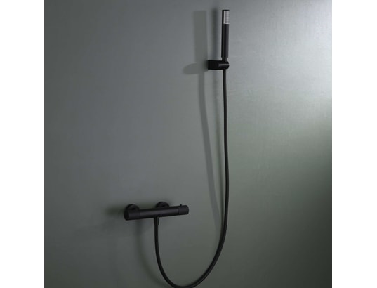 IMEX - Mitigeur de douche Ensemble douche thermostatique black gun métal - line