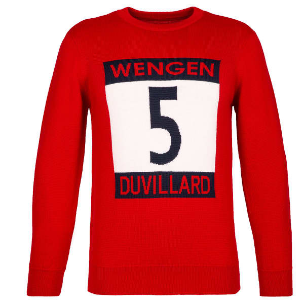 Pull DUVILLARD KNIT PULLOVER PHILIP RED