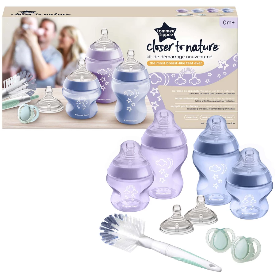 Tommee Tippee Starterset Closer to Nature für Neugeborene in rosa