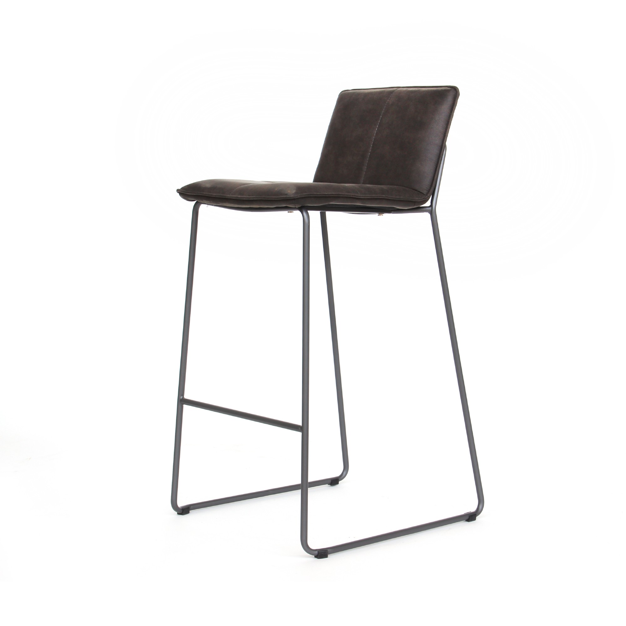 Barstuhl 'Verdon A', grau, T 50 cm, B 50 cm, H 95 cm von fischer's lagerhaus