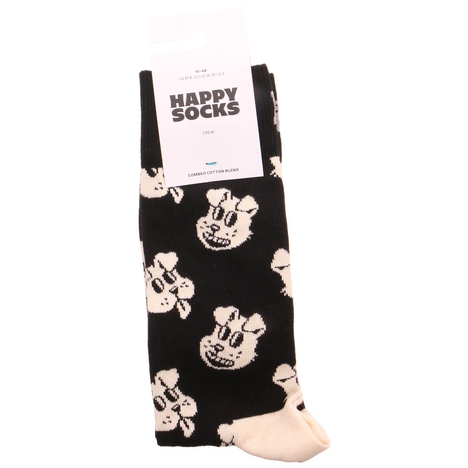 HAPPY SOCKS Freizeitsocken Schwarz Textil